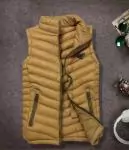 achat doudoune sans manche armani business casual chaud gilet or